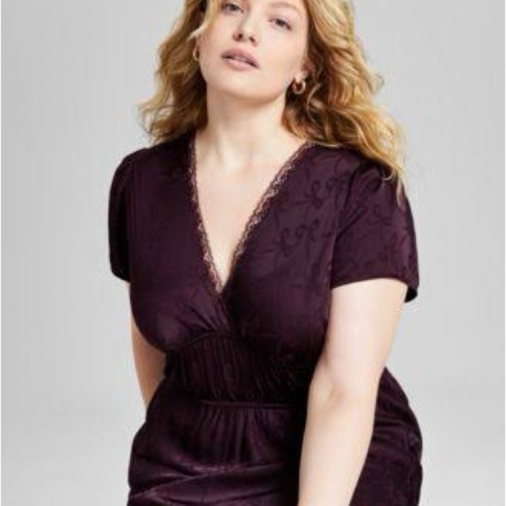 a new day Dark Purple Maxi Dress